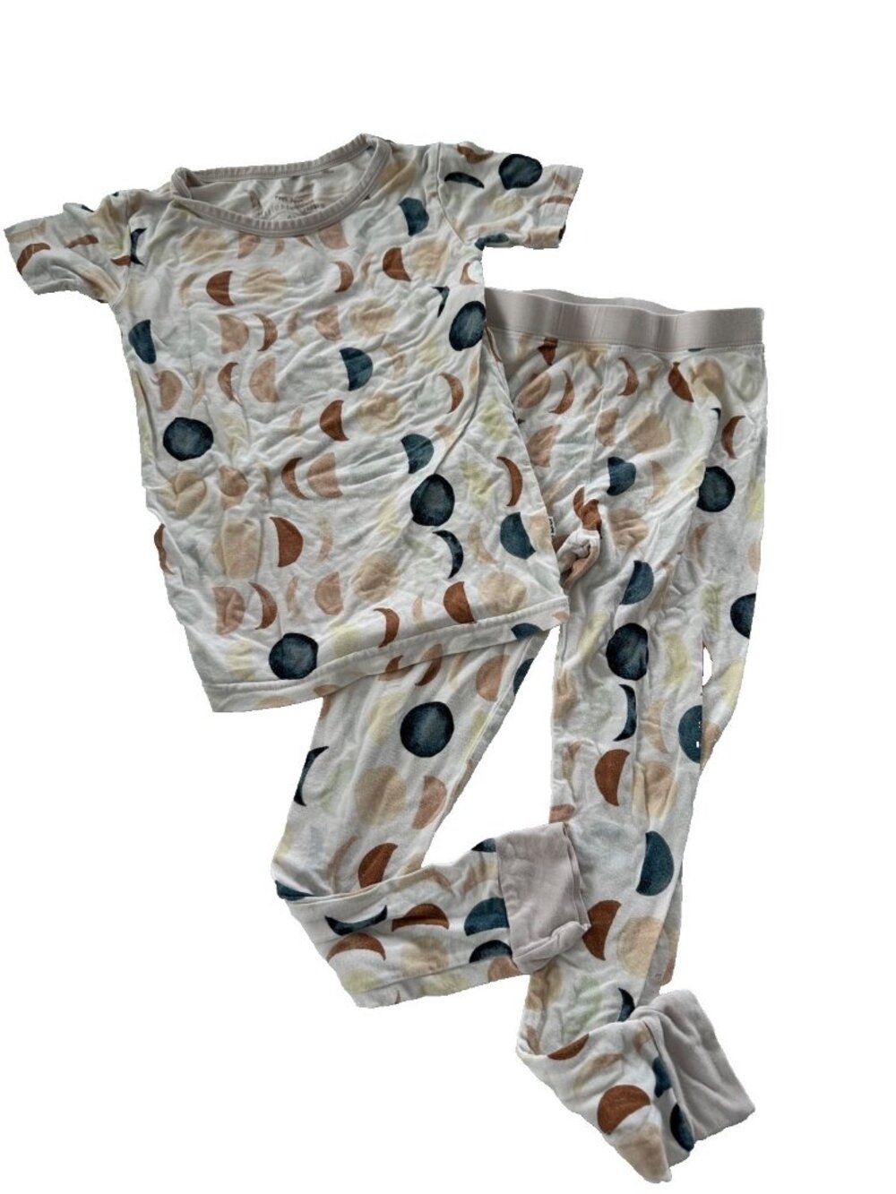 Little Sleepies 4T Luna Neutral Two-Piece Pajama Set